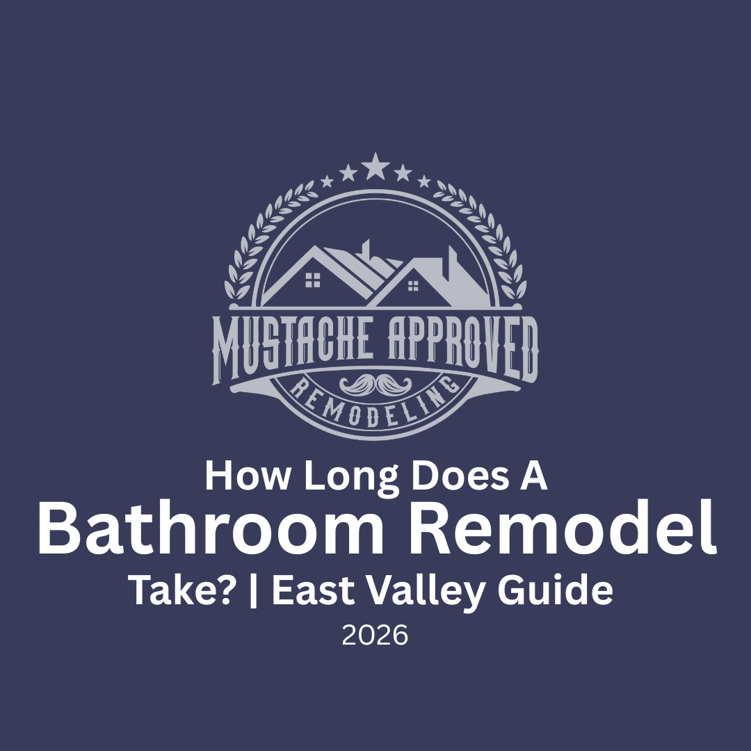 Bathroom remodel timeline guide for East Valley Arizona showing how long a bathroom remodel takes in 2026